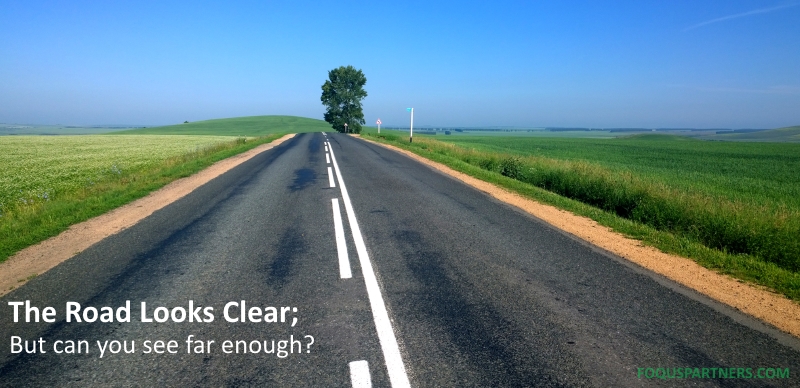 The road looks clear